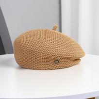 Adjustable M Letter Beret Breathable Newsboy Cap Elegant Painter Hat  for Women Girls balta