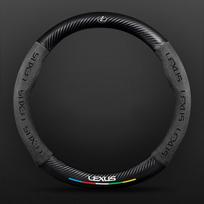 3D logo Carbon Fiber leather Car Steering Wheel Covers For Lexus CT200h ES250 ES300h NX300h RX350 IS250 IS200 GS300 ES200