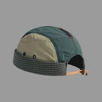 Unisex Quick-drying 5-panel Cap Adjustable Anti-UV Beanies Hat Solid Color Brimless Cap Men žalia