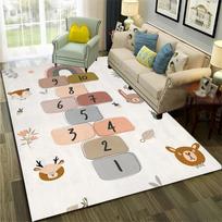 2026 Child Digital Games Rug Funny Boy Girls Carpet Sofa Doormat Decor Hopscotchfor Home Living Room Bedroom Non-slip Floor Mat 50x80cm