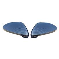 For Volkswagen VW Golf 7 MK7 7.5 GTI R GTE GTD 2013- Rearview Mirror Cover Side Mirror Caps carbon fiber Car Accessories 2pc carbon fiber
