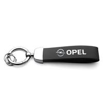 For Opel OPC Astra K Vectra Corsa Zafira Insignia Mokka Leather Car Emblem Keyring Key Holder Keychain Pendant Decor Accessories