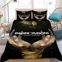 Rock Band I-Imagine Dragons Loom Bedding Set Soft Comforter Cover With 1/2pcs Pillow Shams For Kids Adults Duvet Cover 135x200cm