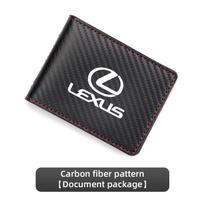 Car Driver License Cover Suede Wallet Card Storage Bag For Lexus IS200 UX250h Ct200h ES300h NX300h RX400h ES350 GX470 IS250 LS