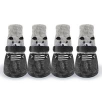 Waterproof Outgoing Puppy Chihuahua Anti-Slip Pet Booties Dogs Cats Footwear Pet Shoes Pet socks S juoda