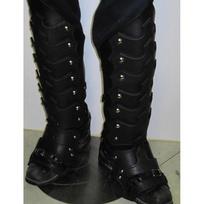 Medieval Nordic Viking Knight Leg Guards Cosplay Props juoda