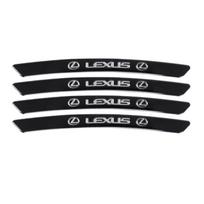 4pcs Aluminium Alloy Car Wheel Hub Stickers For Lexus F SPORT GX460 Ct200h IS250 ES 220D IS200 Fsport GS GX IS LS LX NX RX UX CT