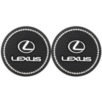 For Lexus NX200t RX270 ES200 IS300 GX470 CT200H NX200 GS350 GS430 Silica Gel Car Interial Cup Coasters Auto Anti-slip Mats Sets juoda