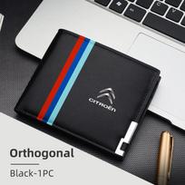 Men Wallet Simple Money Clip Card Holder Vertical Square Shape For Citroen C5 C1 C2 C6 C4L DS3 DS4 DS5 C-Elysee Grand Berlingo
