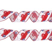 Premium 10 Meter White Car Ribbon And Khaki Star Ribbon For Independence Day Festivities White Car Ribbon