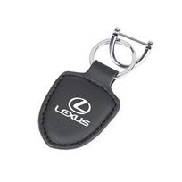 For Lexus F SPORT IS250 IS200 CT200h GS300 LS430 RX450h LX570 IS300 ES300h Car Leather Keychain Shield Type Emblem Key Ring juoda