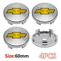 4 vnt. ABS+Aliuminio 60 mm emblema Automobilio ratlankio centrinis dangtelis Automobilio dalys Chevrolet Cruze Captiva Lacetti Spark Aveo Orlando Camaro