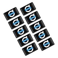 10Pcs 3D Epoxy Car Emblems Decor Stickers Auto Styling Accessories For Volvo Rdesign S80 V40 V50 V60 V70 S80L XC60 XC90 S40