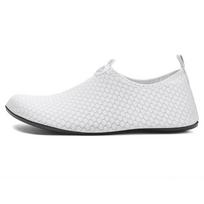 Unisex Quick-Dry Snorkeling & Yoga Shoes: Anti-Slip, Thin-Soled Beach & Diving Socks for Swimming & Wading 44-45 balta