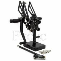 For Kawasaki Ninja ZX 12R ZX12R 2000 2001 2002 2003 2004 2005 2006 CNC Motorcycle Footrest Rearset Footpeg Rear Set Foot Peg juoda