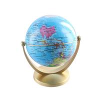 Swivel Stand Globe Small Ornament World Universal Ball Teacher Display Supplies Desktop Ornament mėlyna