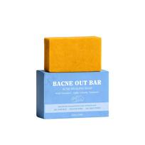 Body Acne Cleansing Bar for Back Acne, Natural Sulfur Soap, Sulfate-Free Body Wash Bar, Soothing Skin Care for All Skin Types