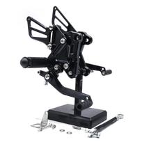For Kawasaki Ninja 500 Ninja500 Z500 2024 2025 CNC Footpeg Footrest Rearset Foot Peg Rear Set Pedal Accessories juoda