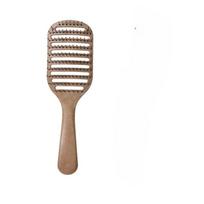1PCS Large Curve Hollow Design Haircomb Professional Barber Styling Bristle Brush Anti-static Tangle Free Massages Styling Combs