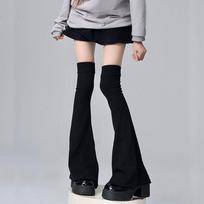 Japanese Style Spicy Femboy Over The Knee Horn Shaped Cuffs Y2K Leg Stockings Elasticity Slimming Knee Socks Sexy Accessories One Size juoda