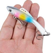 Durable 28.5g Ice Fishing Lure 8.5cm 3D Fisheye Winter Fishing Bait Strengthening Hook PVC Artificial Fishing Lure Sea Fishing