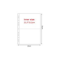 Multiple Pockets A4 Kpop Photocard Binder Transparent PP Photo Album Refill Pages DIY Photo Album Sleeves