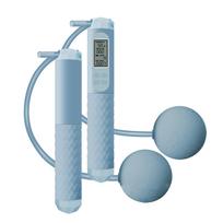 Nonslip Handle Jump Rope with Counter Fitness Skipping Rope Electronic Counting Jumping Rope for Men Women Kids  Sky Blue juoda