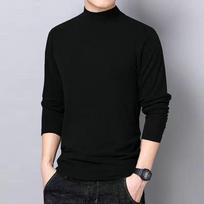 Double-sided German Velvet Round Neck Loose Long-sleeved T-shirt Men's Autumn and Winter Plus Velvet Warm Turtleneck Bottoming Shirt Autumn Clothes XL juoda