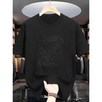 European sizes Men'S Short Sleeve T-Shirt Surfing Pattern Crossed Surfboard Trendy Print Comfortable Casual Short-Sleeved T-Shirt in Summer S juoda