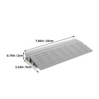 2Pcs Indoor Threshold Ramp Mat for Robot Vacuum Anti Slip Plastic Doorway Transition Strip Home Garage Office Floor Level Change pilka