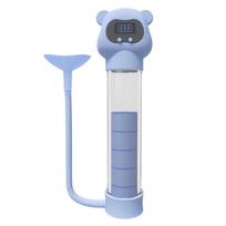 Adjustable Resistance Breathing Dumbbell Trainer Deep Breathing Practical Abdominal Muscle Trainer With Counter Ergonomic Design mėlyna