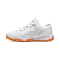 Air Jordan 11 Retro Low PS Bright Citrus Kids Sneakers White DJ4328-139 31.5 white