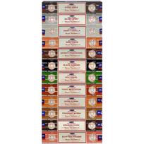 Satya Nag Champa Agarbatti (Smilkalų lazdelė)Mišinys Combo 12 x 15 gramų (180 gramų) Multi Kvapas (Gali skirtis)