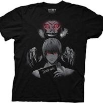 Death Note Anime Men's T-Shirt - Light Yagami Fashion Manga Tee S juoda