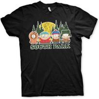 South Park Officially Licensed Distressed Mens T-Shirt Big & Tall Mens T-Shirt (Black) S juoda