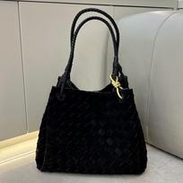 Nauja verstos odos pintinė parašiuto tipo rankinė kibiro formos rankinė daržovių krepšys nešiojama per petį messenger tipo rankinė moterims 21cm*15cm*15cm juoda