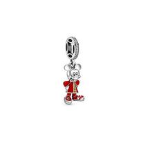 Pandora Disney Mickey Charm Unisex Charm Red 798635C01 Red,F