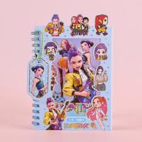 Lovely 2026 hot K-pop demon hunter Coil Notebook Journaling Supplies DIY Phone Case Decoration Stickers for Birthday gift W144464WW-
