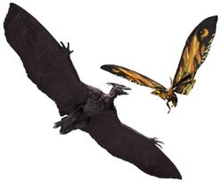 Monstrų karalius Mothra Rodan Bandai MonsterArts Godzilla (2019 m) & (2019 m) Rinkinys, S.H.
