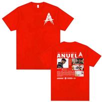 Anuel AA Rhlm 2 Real Hasta La Muerte Album T Shirt Unisex's Clothing Harajuku Fashion Classic T-shirts Oversized 100% Cotton Tshirt 4XL