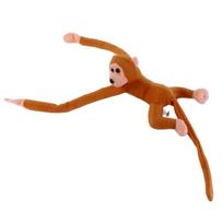 60CM Ilgos rankos beždžionės pliušinis žaislas Anti-collision Bananų beždžionė Užuolaidų dirželis Beždžionės lėlė Kimštas žaislas Gimtadienio Vestuvių vakarėlio dekoras šviesiai ruda spalva