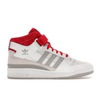 Adidas Forum Mid White Scarlet Unisex Sneakers Footwear-White Grey-Two FY6819 42.5
