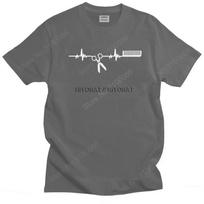 Hairdressing Hearbeat Barber Tshirt Unisex Short Sleeves Casual T Shirt Urban Hairdresser Tshirts Fitted  Cotton Tees Gift S