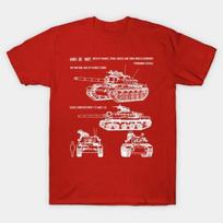 French AMX30 Main Battle Tank Blueprint TShirt 100 Cotton ONeck Summer Short Sleeve Casual Unisexs Tshirt Size S3XL S