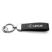 Automobilio prabangus odinis raktų pakabukas su Lexus logotipu, priedai LS LC IS350 ES300h ES300 IS250 IS220d NX350h RX GS350 LX570 juoda