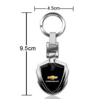 3D Metaliniai Raktų Pakabukai Automobilio Logotipo Emblemos Raktų Pakabukas Chevrolet Silverado Impala Malibu Equinox Cruze Camaro Cavalier Blazer Aveo gray