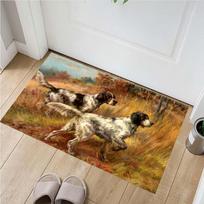 Cavalier King Charles Spaniel Doormat, Non-Slip Floor Mat with Sleeping Puppies Print, Indoor Entrance Rug for Dog Lovers 40x60cm( 15x23in )
