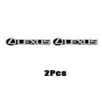 2/4Pcs 3D Aluminum Car Audio Speaker Emblem Stickers Interior Decoration For Lexus LS LC IS350 ES300h ES300 IS250 IS220d NX350h