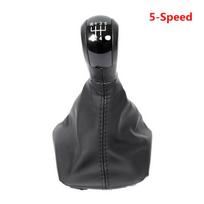For Skoda Octavia 2 A5 2004 - 2010 Car Gear Shift Knob Gearshift with Gaiter Boot Case POMO Shifter Lever Stick Pen Arm Ball 5-Speed