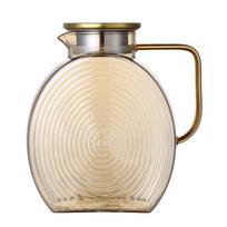 Practical Nordic Style Refrigerator Snail Glass Pitcher Large Capacity 2.5L Water Jug Heat Resistant Water Bottle Living Room 2500ml